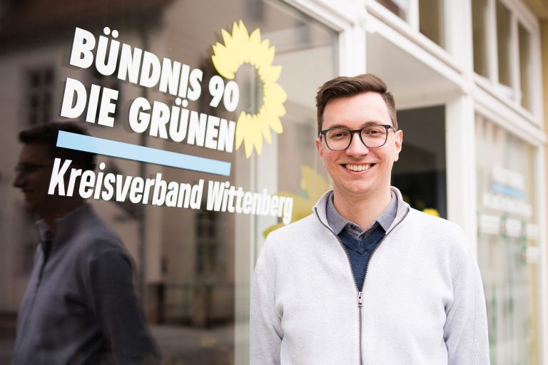 Wahlkampf mit Präsenz und Nähe vor Ort: Martin Schäfer ist grüner Direktkandidat im Wahlkreis 25